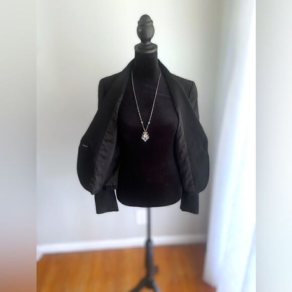 Theory Black Wool Blazer Size 2 - Picture 9 of 14